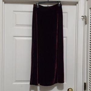 ❣️Eileen Fisher maroon red velvet skirt